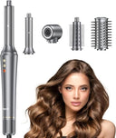 5 in 1 Airstyler, Ion Föhn, Multistyler Heissluftbürste, 110000 U/Min mit 32 MM Lockenstab Automatisch, Straightener für Locken, Glätten, 300 Million Ionens, Volumisieren, Geschenkidee